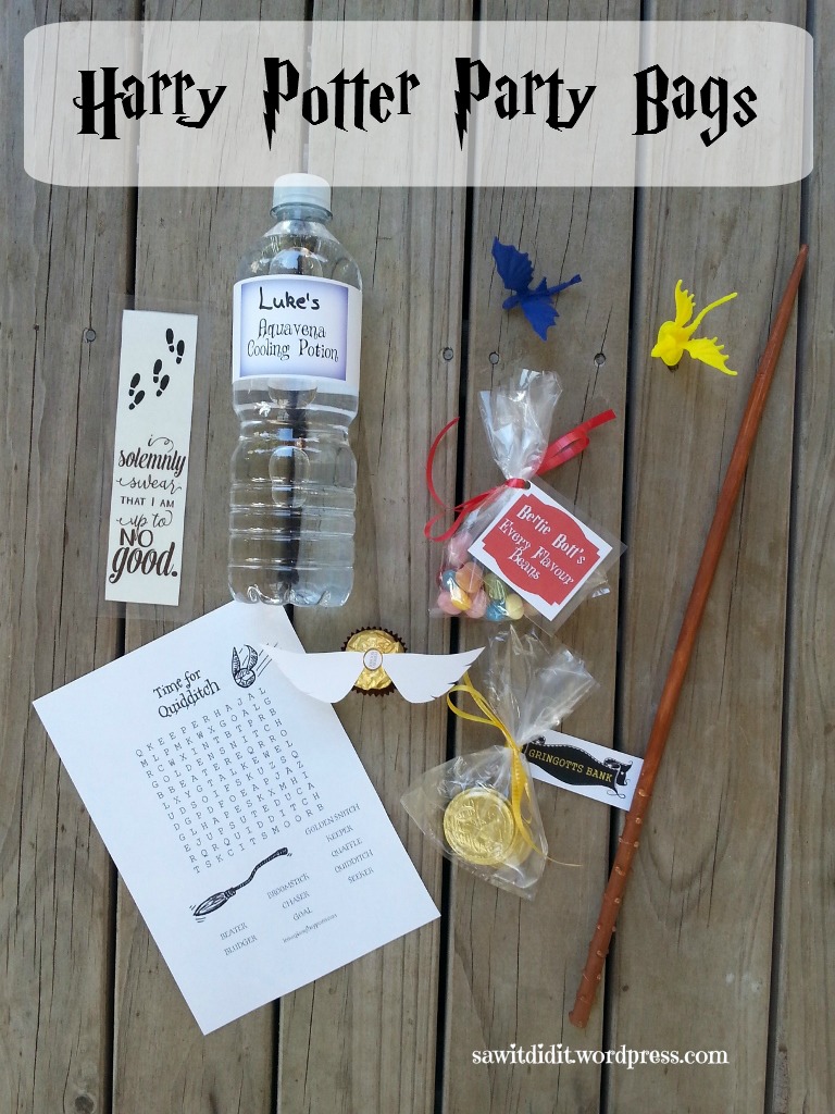 Harry Potter party bags